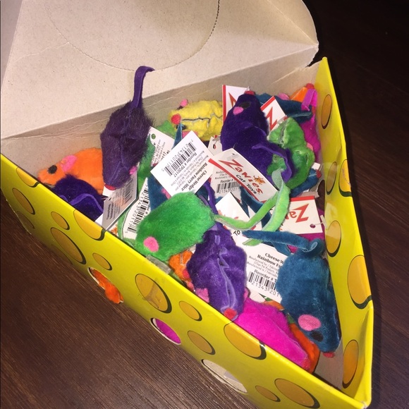 3 - Furry Mouse Toys For Cats & Kittens Vibrant Colors (You Pick The Colors) NWT - Picture 2 of 4